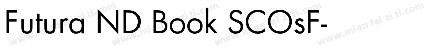 Futura ND Book SCOsF字体转换